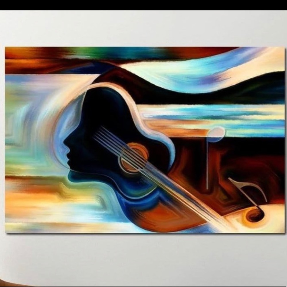 Music Abstract canvas painting